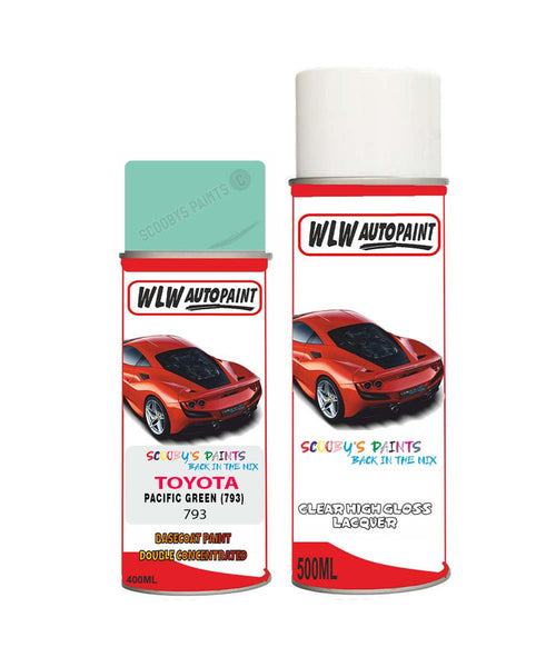 toyota aygo pacific green 793 aerosol spray paint and lacquer 2018 2018Body repair basecoat dent colour