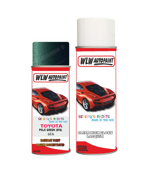 toyota corolla polo green 6fa aerosol spray paint and lacquer 1995 2000Body repair basecoat dent colour