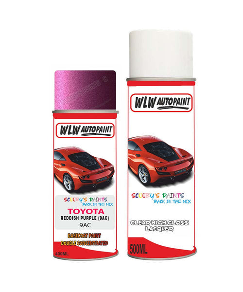 toyota yaris reddish purple 9ac aerosol spray paint and lacquer 2005 2019Body repair basecoat dent colour
