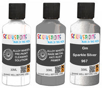 fix alloy wheel rims paint primer filler Gm Sparkle Silver