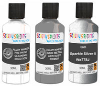 fix alloy wheel rims paint primer filler Gm Sparkle Silver Ii Silver-Grey