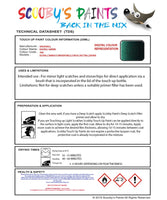 Paint For Vauxhall Corsa Digital Green Code 398/4Qu/ Touch Up Paint