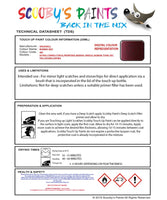 Paint For Vauxhall Frontera Rubens Red Code 0Ki/3Iu/594 Touch Up Paint
