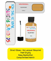 Paint For Vauxhall Meriva Yellow Punch Code 1Ku/40K/ Touch Up Paint