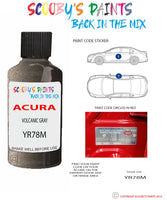 Paint For Acura Legend Volcanic Gray Code Yr78M Touch Up Scratch Stone Chip Repair