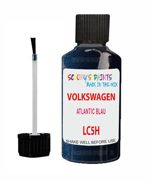 Paint For VOLKSWAGEN Golf ATLANTIC BLAU Blue LC5H Touch Up Scratch Stone Chip Kit