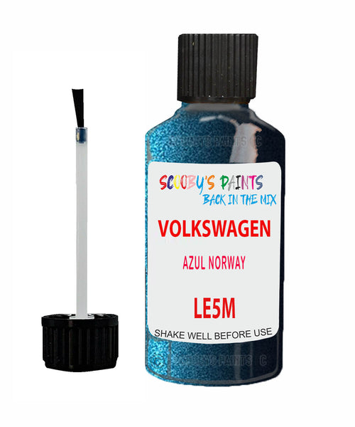 Paint For VOLKSWAGEN T-Cross AZUL NORWAY Blue LE5M Touch Up Scratch Stone Chip Kit