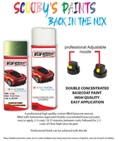 volkswagen beetle cosmic green aerosol spray car paint clear lacquer la6p