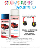 volkswagen touareg reef blue aerosol spray car paint clear lacquer lb5k