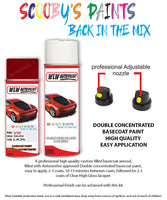 volkswagen transporter salsa red aerosol spray car paint clear lacquer la3h