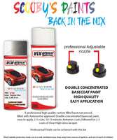 volkswagen touareg tungsten silver aerosol spray car paint clear lacquer lb7w