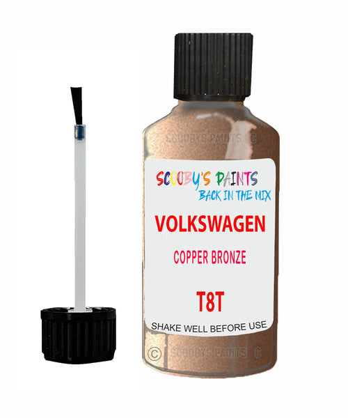 Paint For VOLKSWAGEN Transporter COPPER BRONZE Brown/Beige/Gold T8T Touch Up Scratch Stone Chip Kit