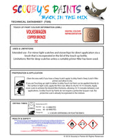 Instructions for Use VOLKSWAGEN Multivan COPPER BRONZE Brown/Beige/Gold T8T