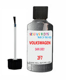 Paint For VOLKSWAGEN Amarok DARK GREY Silver/Grey 2F7 Touch Up Scratch Stone Chip Kit