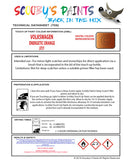 Instructions for Use VOLKSWAGEN T-Cross ENERGETIC ORANGE Orange LP2Y