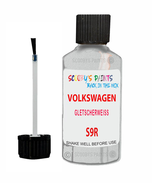 Paint For VOLKSWAGEN Passat Variant GLETSCHERWEISS White S9R Touch Up Scratch Stone Chip Kit