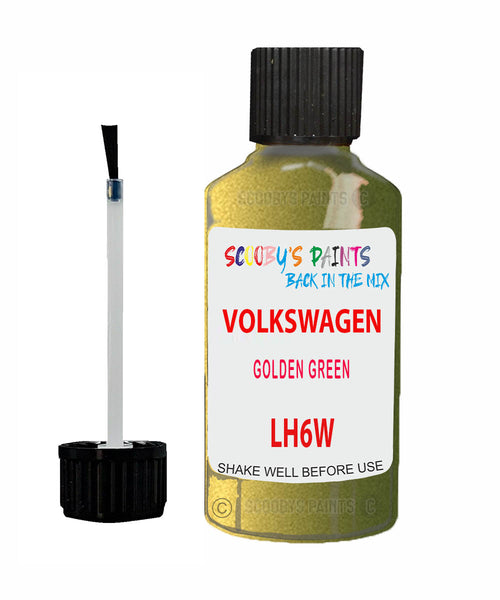 Paint For VOLKSWAGEN Transporter GOLDEN GREEN Green LH6W Touch Up Scratch Stone Chip Kit