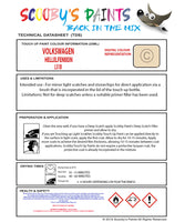 Instructions for Use VOLKSWAGEN Transporter HELLELFENBEIN Brown/Beige/Gold LS1B