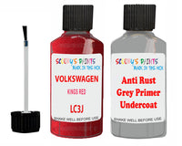 VOLKSWAGEN E-UP KINGS RED Red LC3J Anti Rust Primer Undercoat