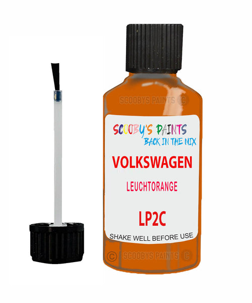 Paint For VOLKSWAGEN Transporter LEUCHTORANGE Orange LP2C Touch Up Scratch Stone Chip Kit