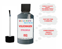 Scratch Repair Paint VOLKSWAGEN Polo PETROLEUM BLUE Blue R5Q