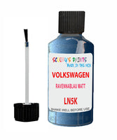 Paint For VOLKSWAGEN Amarok RAVENNABLAU MATT Blue LN5K Touch Up Scratch Stone Chip Kit