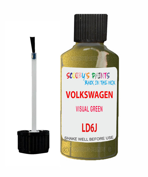 Paint For VOLKSWAGEN Taigo VISUAL GREEN Green LD6J Touch Up Scratch Stone Chip Kit