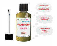 Scratch Repair Paint VOLKSWAGEN Polo VISUAL GREEN Green LD6J