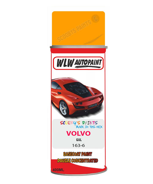 Aerosol Spray Paint For Volvo Other Models Gul Colour Code 163-6