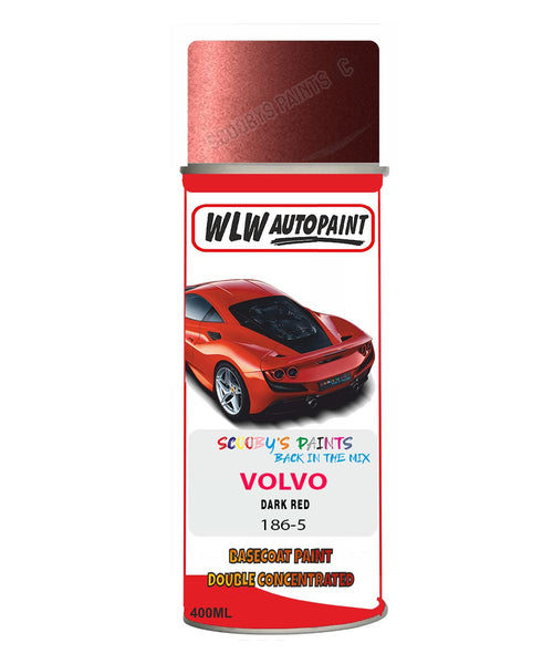 Aerosol Spray Paint For Volvo Other Models Dark Red Colour Code 186-5