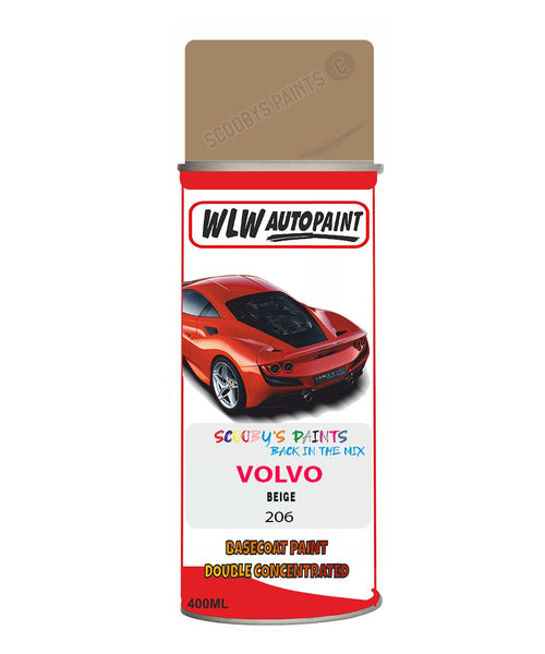 Aerosol Spray Paint For Volvo Other Models Beige Colour Code 206
