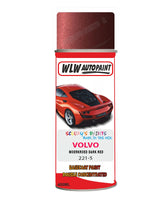 Aerosol Spray Paint For Volvo 300 Series Moerkroed Colour Code 221-5