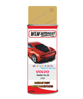 Aerosol Spray Paint For Volvo S40/V40 Panama Yellow Colour Code 248