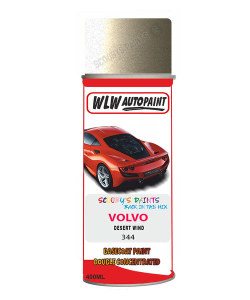 Aerosol Spray Paint For Volvo S40 Desert Wind Colour Code 344