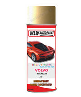 Aerosol Spray Paint For Volvo S60 Maya Yellow Colour Code 351