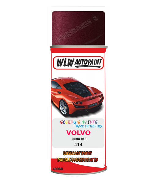 Aerosol Spray Paint For Volvo 900 Series Rubin Red Colour Code 414