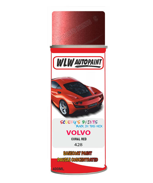 Aerosol Spray Paint For Volvo C70 Coral Red Colour Code 428