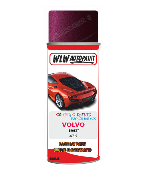 Aerosol Spray Paint For Volvo S70 Brokat Colour Code 436