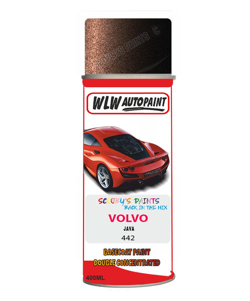 Aerosol Spray Paint For Volvo S80 Java Colour Code 442