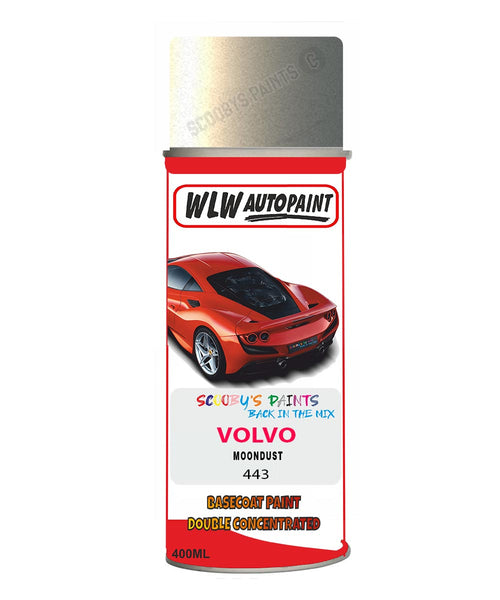 Aerosol Spray Paint For Volvo S70 Moondust Colour Code 443