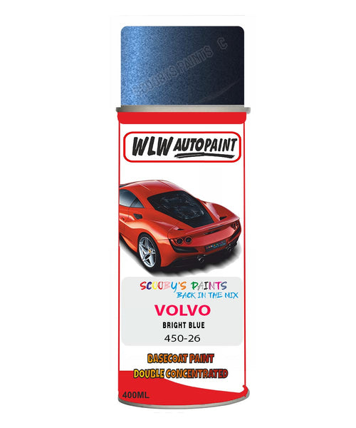 Aerosol Spray Paint For Volvo S40/V40 Bright Blue Colour Code 450-26