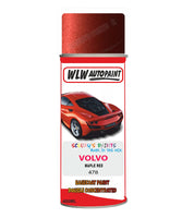 Aerosol Spray Paint For Volvo C30 Maple Red Colour Code 478