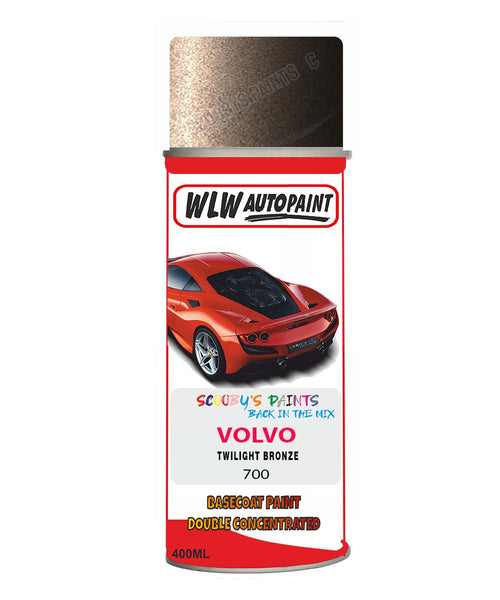 Aerosol Spray Paint For Volvo S60L Twilight Bronze Colour Code 700