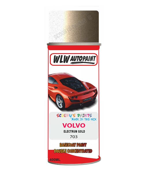 Aerosol Spray Paint For Volvo S60 Electrum Gold Colour Code 703