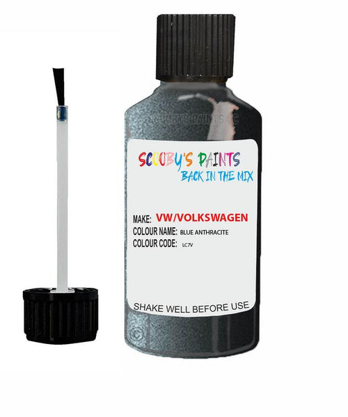 volkswagen golf blue anthrazite code lc7v touch up paint 1997 2010 Scratch Stone Chip Repair 