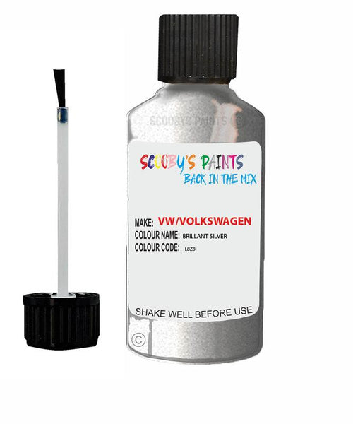 volkswagen polo brillant silver code l8z8 touch up paint 2004 2012 Scratch Stone Chip Repair 