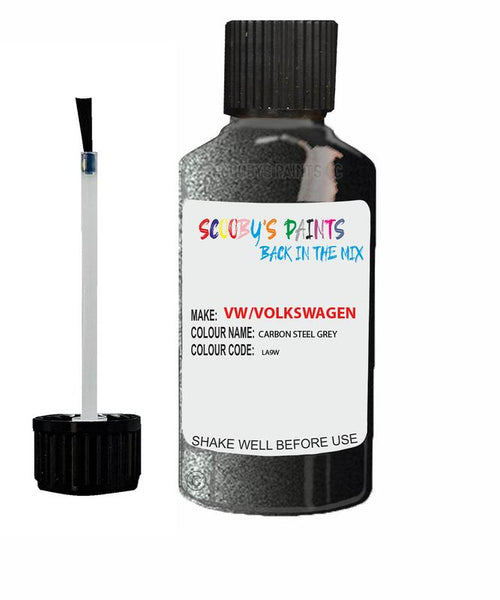 thumbnail image 2 of ScratchesHappen Exact-Match Spray Paint - Carbon Steel Gray Metallic (LA9W/ 1K) For Volkswagen - Essential (Paint Clear Coat 2 of 12
