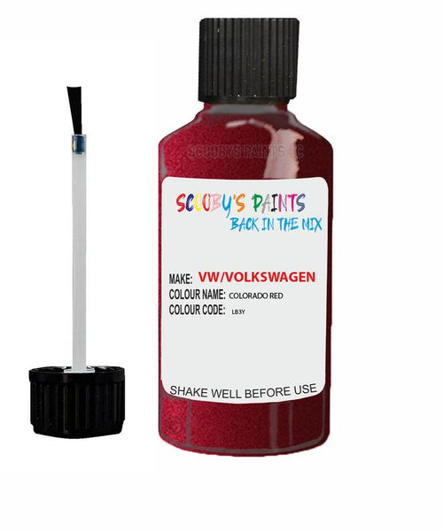 volkswagen passat colorado red code lb3y touch up paint 1996 2007 Scratch Stone Chip Repair 