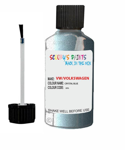 volkswagen caddy crystal blue code lb5l touch up paint 2005 2010 Scratch Stone Chip Repair 