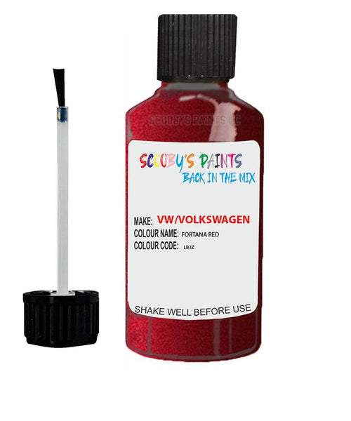 volkswagen passat cc fortana red code lb3z touch up paint 2013 2019 Scratch Stone Chip Repair 